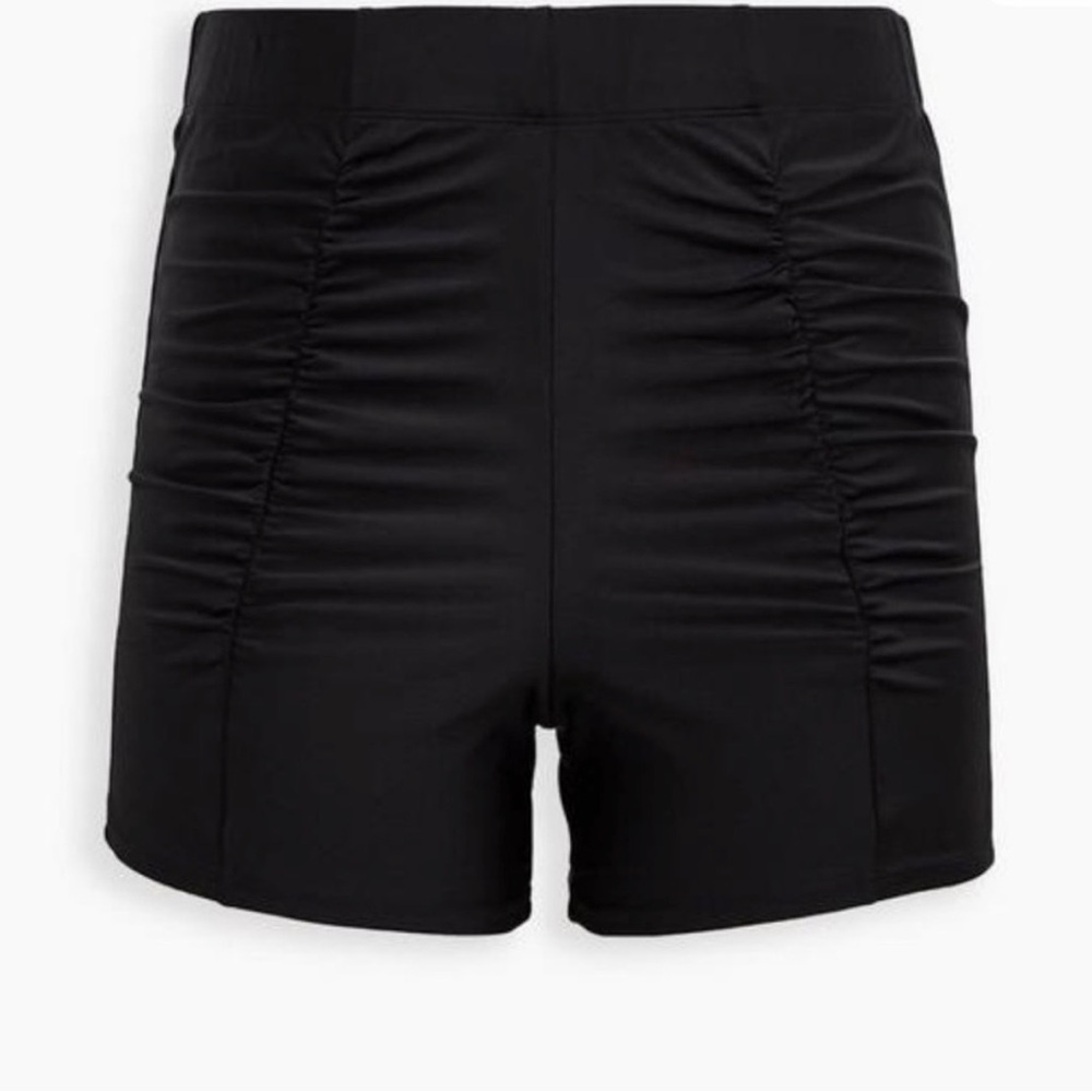 Torrid sz 3 Ultra High Rise Ruched Swim Bathing Suit Shorts 3X